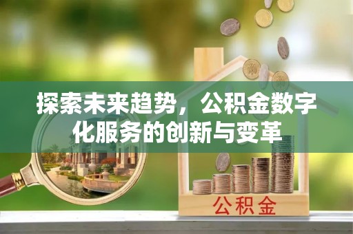 苏尼特右旗探索未来趋势，公积金数字化服务的创新与变革